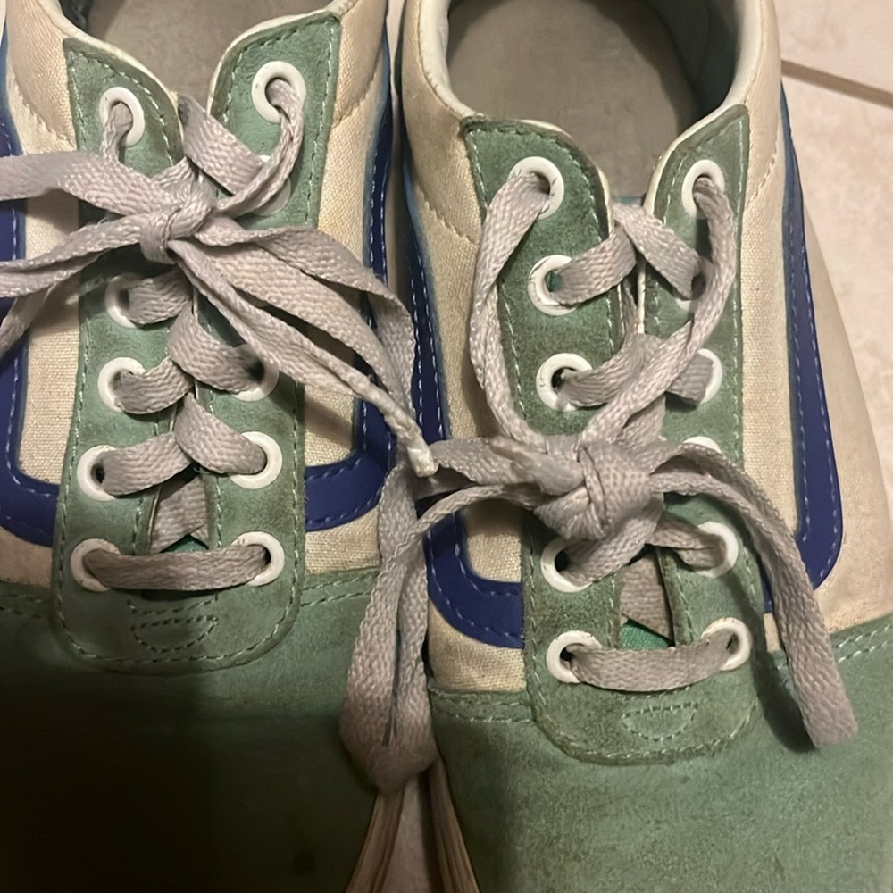 Vans Ward Tri-Tone Mint Blue Old Skool Sneakers - Picture 5 of 8